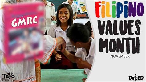 deped monthly values april